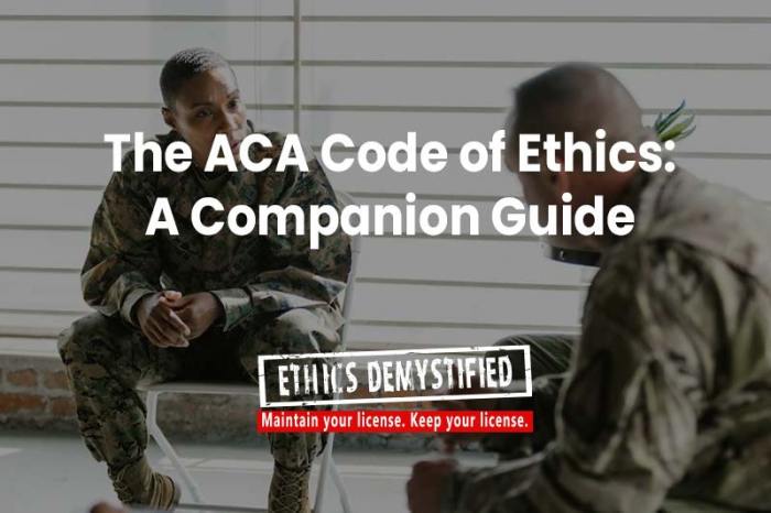 Aca code of ethics 2024