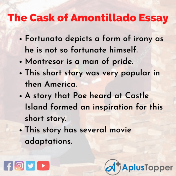 Amontillado cask allan edgar poe teacherspayteachers unit