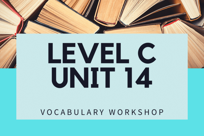 Vocabulary workshop level c unit 14