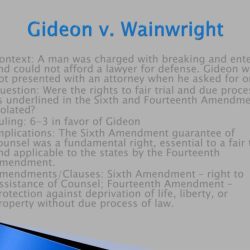 Gideon v wainwright icivics answer key