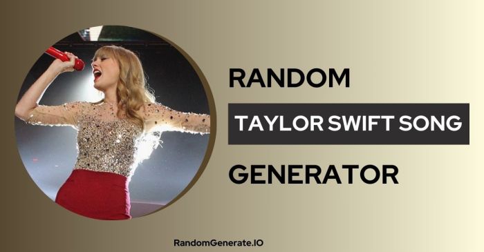 Random taylor swift song generator