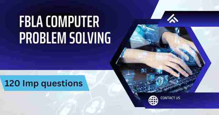 Fbla computer problem solving practice test